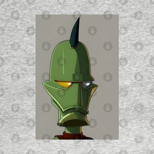 Green robot by Urbanic